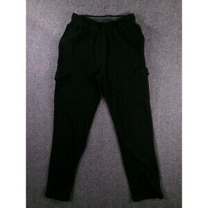 Members Mark Cargo Pants Men M Black Ultimate Fleece Joggers Sweatpants Lounge